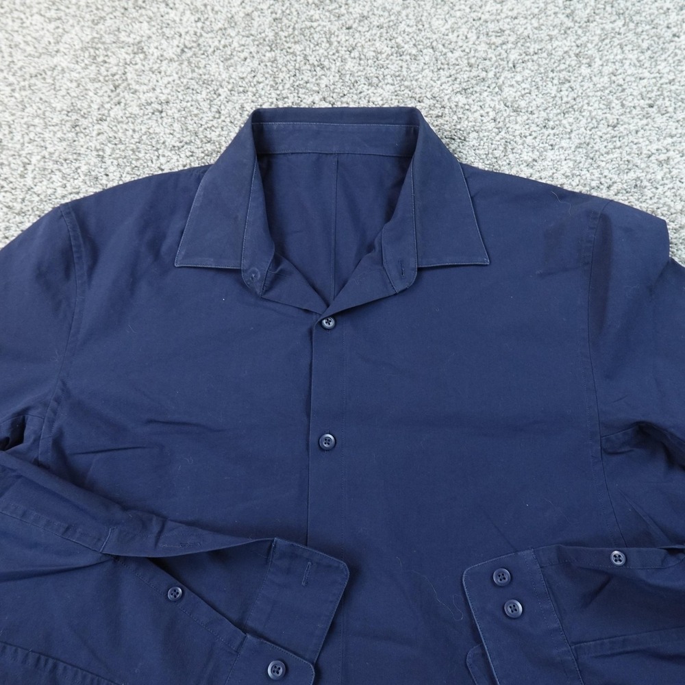 Lululemon Shirt Mens‎ L Blue Long Sleeve Button Up Performacne Stretch Athletic